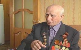 Ветеран Великой Отечественной войны Павел Дмитриевич Шведов, п. Курагино., 2010 г