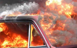 Сгорел автомобиль в Кошурниково