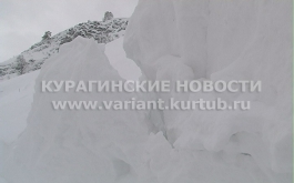 850  кубов снега сошло на трассу  в Курагинском районе