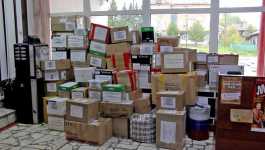 Сбор подарков и гуманитарной помощи для солдат-земляков и жителей Донбасса продолжается.