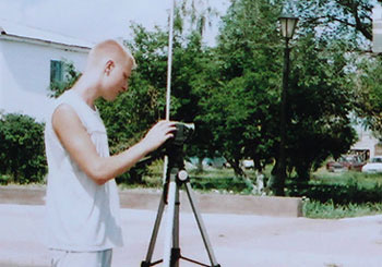 Александр Сагайдак -  оператор курагинской  телепрограммы «Вариант», 2005 г.